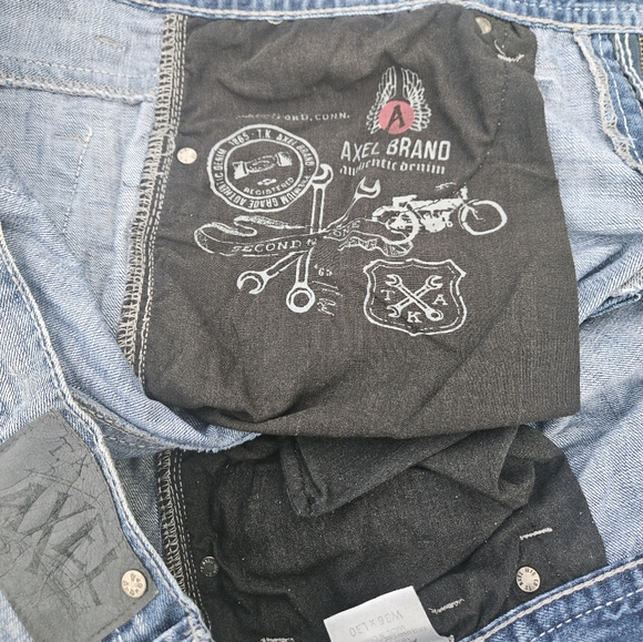 Mens TK Axel TREADWELL Relaxed Straight Fit Jeans 36x30 KENSINGTON AX41007-3 - Picture 16 of 16